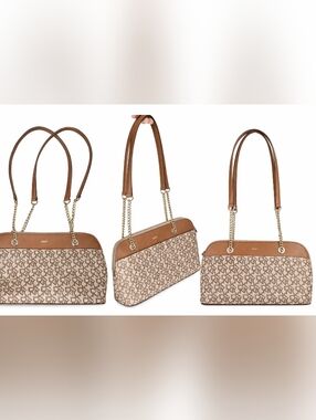 DKNY Monogram Chain Shoulder Bag – Classic & Chic!